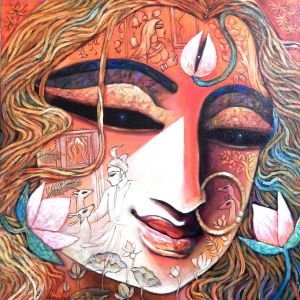 MAHAMAYA - II, Acrylic on Canvas painting